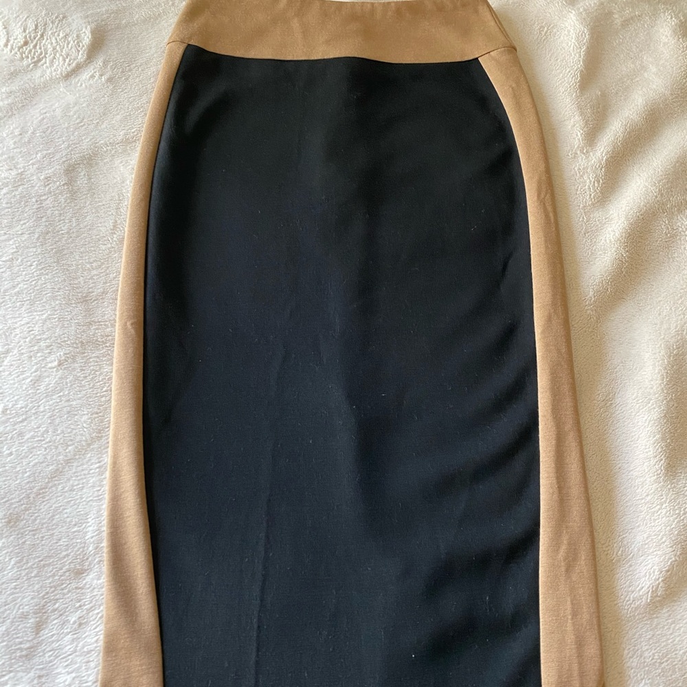ASOS Black and Tan Size  2 Pencil Skirt